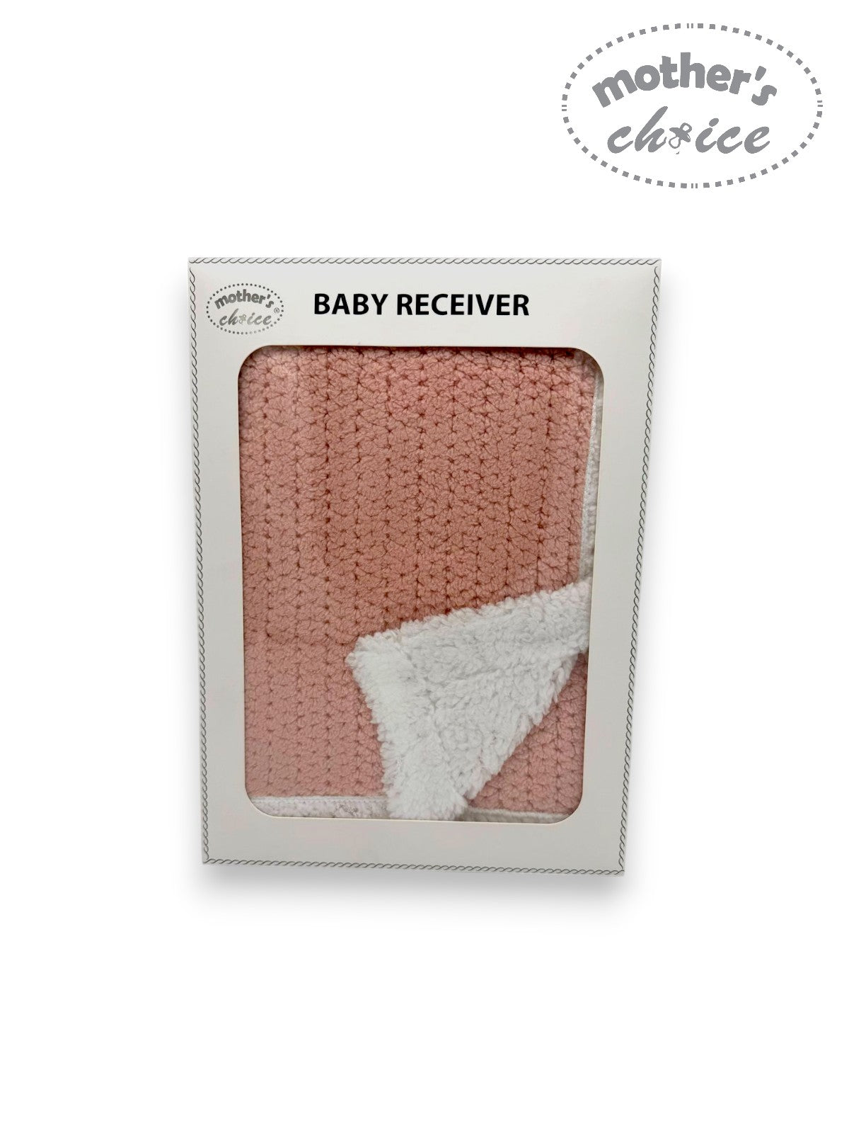 Baby receiver in packaging with 'Mother's Choice' branding on a white background