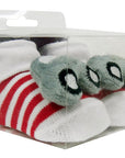 Mothers Choice Baby Box Socks With Rattle Car