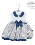 Mothers Choice Girls Fancy S/S Dress Sky Flowers