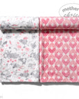 M/C 2 PACK FLEECE BLANKET BUNNIES