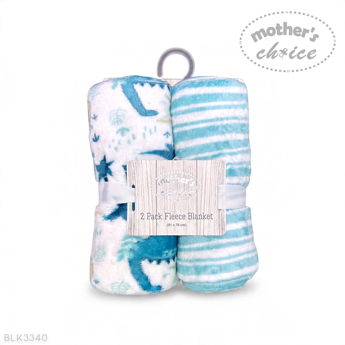 M/C 2 PACK FLEECE BLANKET DINO