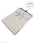 Mothers Choice  Cotton Waffle Blanket Pink Heart Embroid