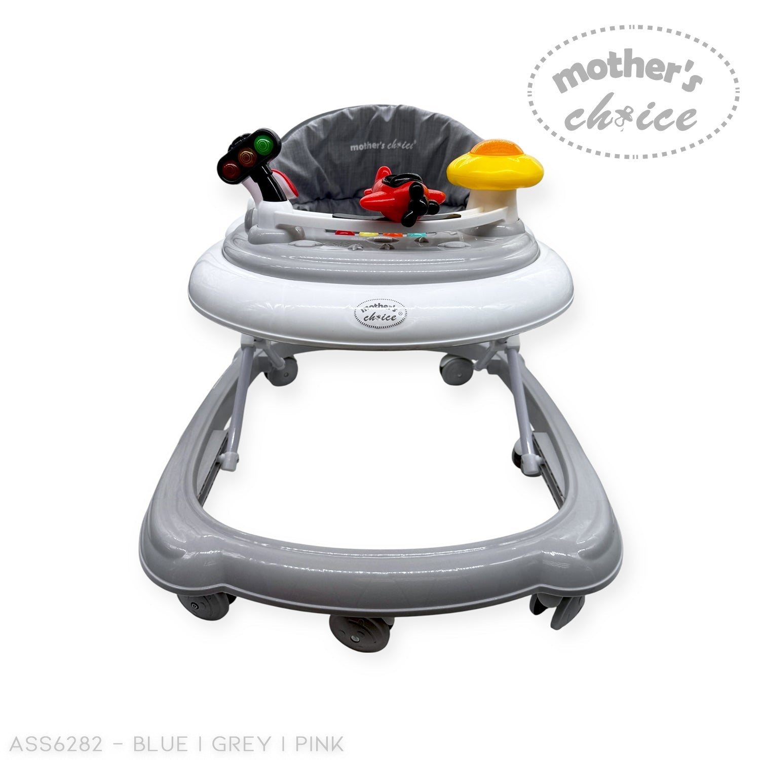Mothers Choice Baby Walker With Music And Light, Plastic Wheel