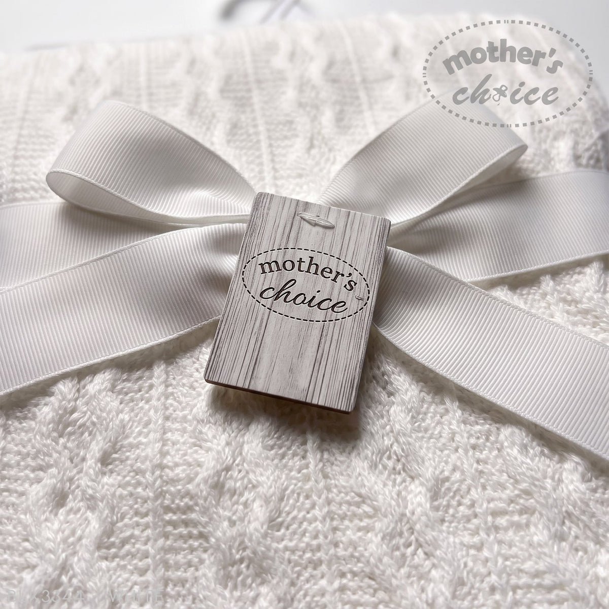 M/C DOUBLE LAYER WOVEN BLANKET WHITE