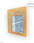Packaged bamboo muslin wraps with 'mother's choice' branding on a white background