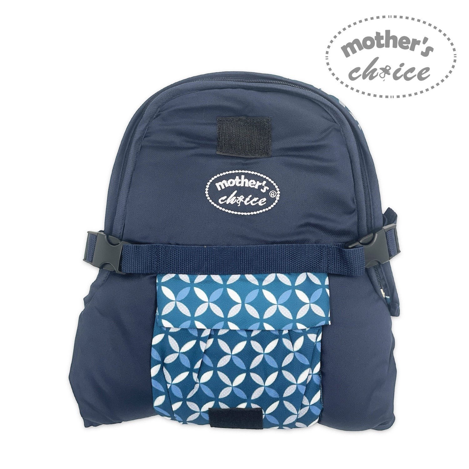 Mothers Choice 3 Way Premium Baby Carrier Grey - Pattern