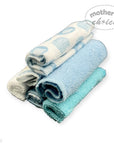 Mothers Choice  6 Pack Washcloth Set Blue Elie