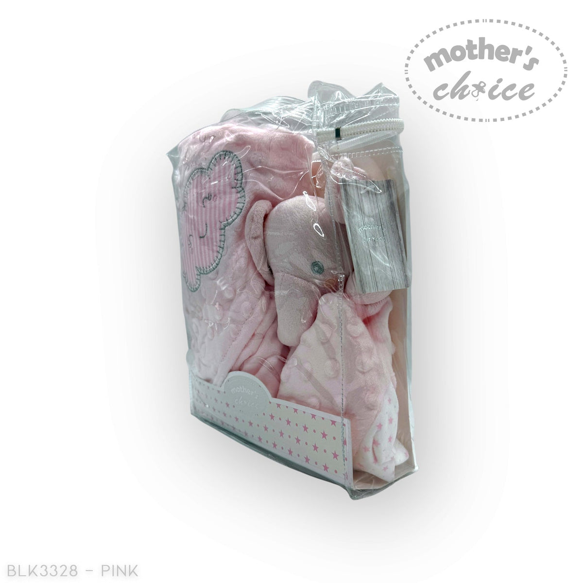 M/C SHERPA BLANKET &amp; ELEPHANT DUDU PINK