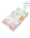 Mothers Choice  6 Pack Washcloth Set Peach Fruit
