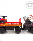 RIDE-ON CAR FIRE FIGHTER WITH TRAILER