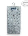 Packaged baby outfit with 'mother's choice' branding on a white background