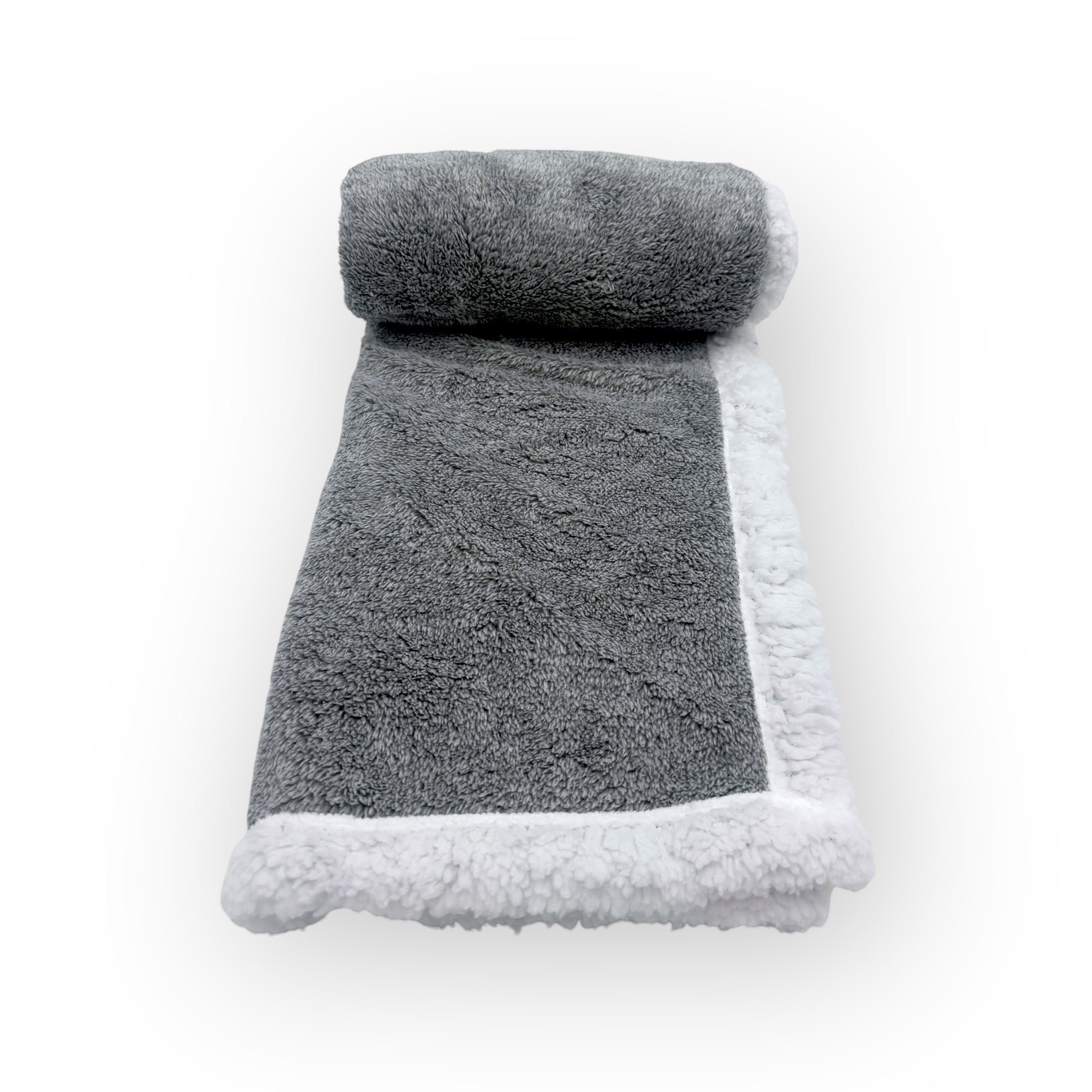 Mothers Choice  Sherpa Fleece Blanket Grey