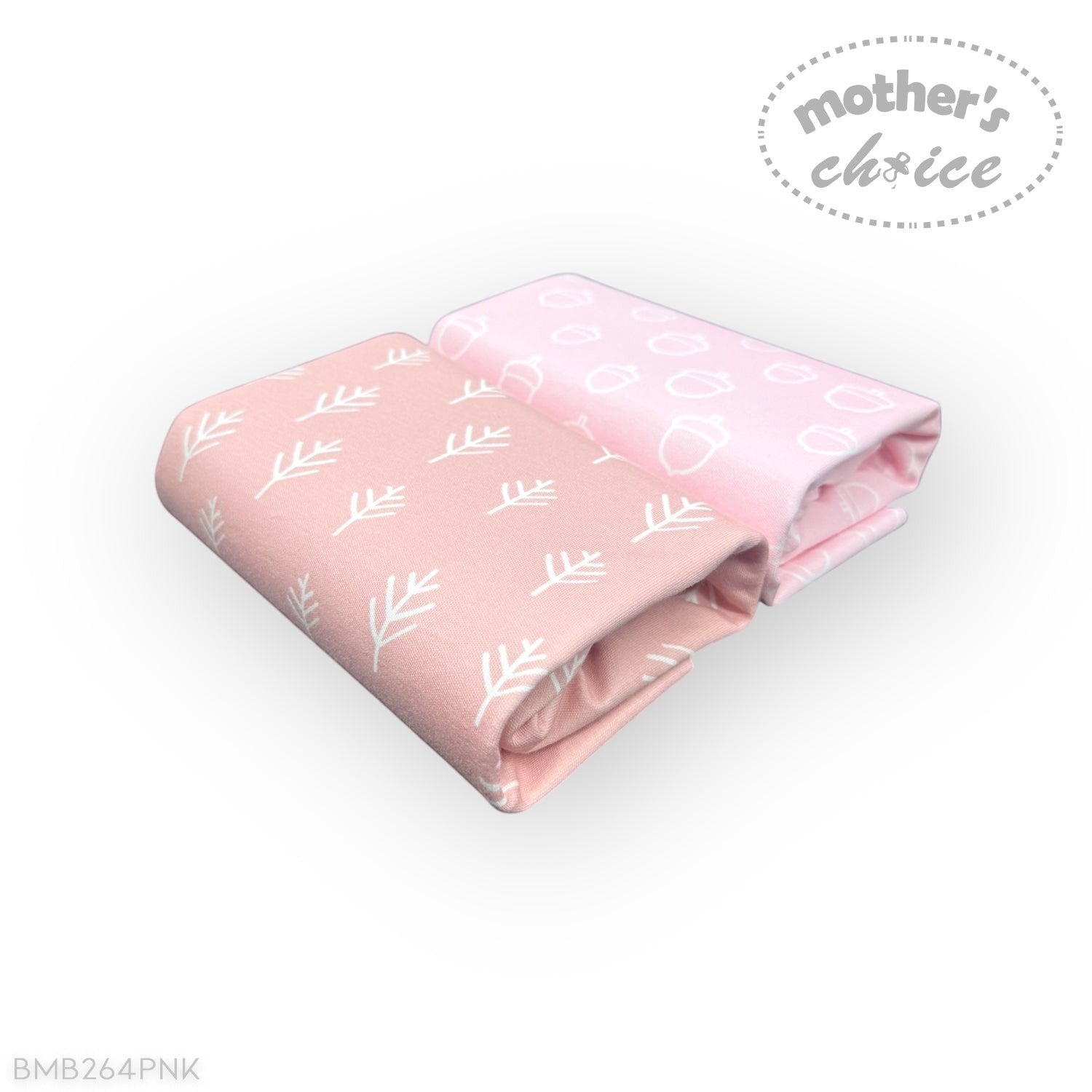Mothers Choice Bamboo 2 Pack Waterproof Change Mat Pink