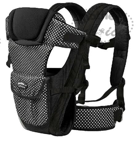 4 Way Baby Carrier Black Polka Dot | Baby Carrier | Mothers Choice