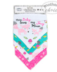 Mothers Choice Girls 4 Pack Bandana Bib `Fox`