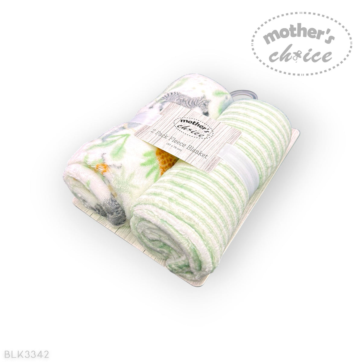 M/C 2 PACK FLEECE BLANKET SAFARI
