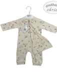 2 piece grower set baby boy natural safari outfit