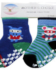 baby boy socks with grip soles non slip
