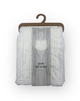 Mothers Choice  Sherpa Fleece Stripe Blanket White