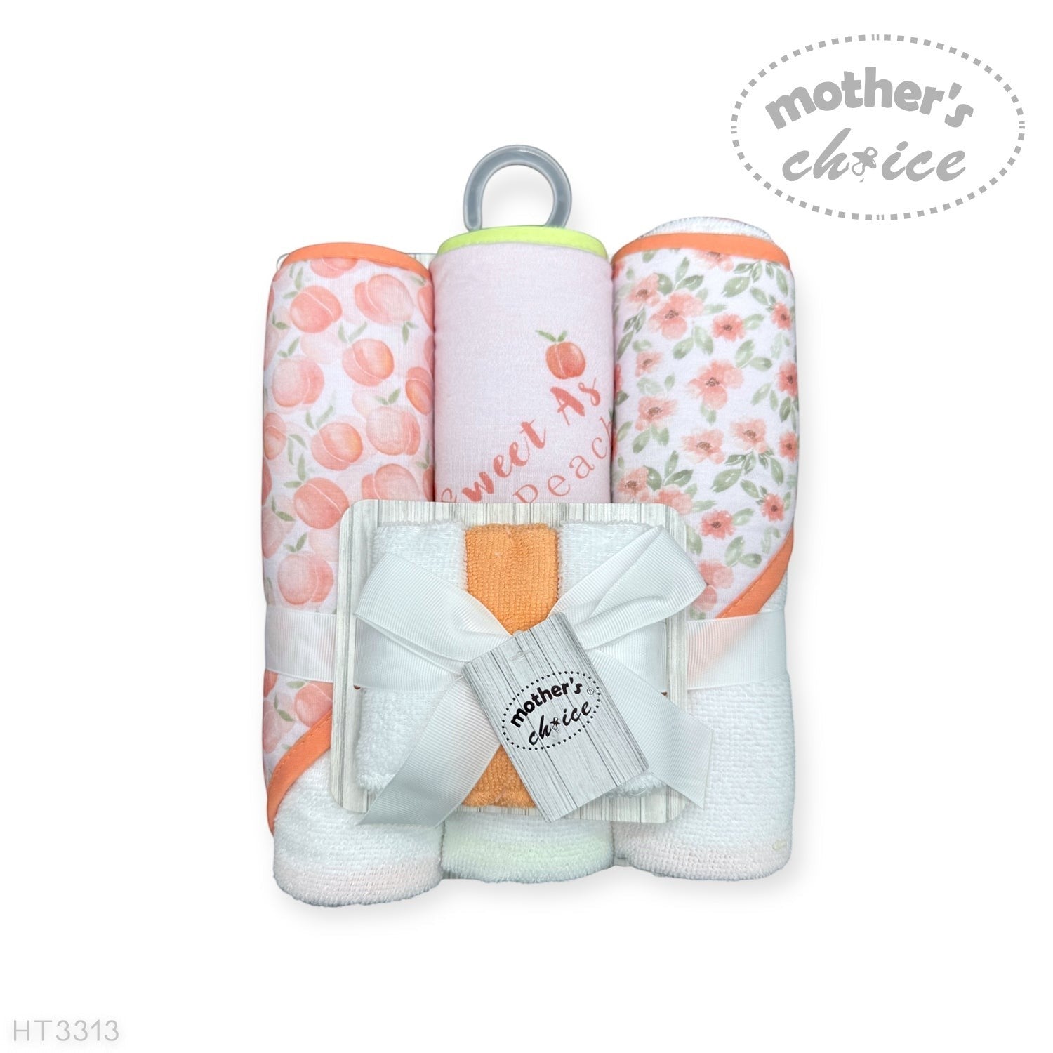6 piece baby towel and facecloth set