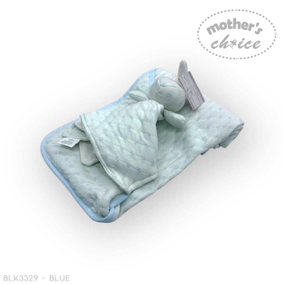 M/C SHERPA BLANKET &amp; RABBIT  DUDU BLUE