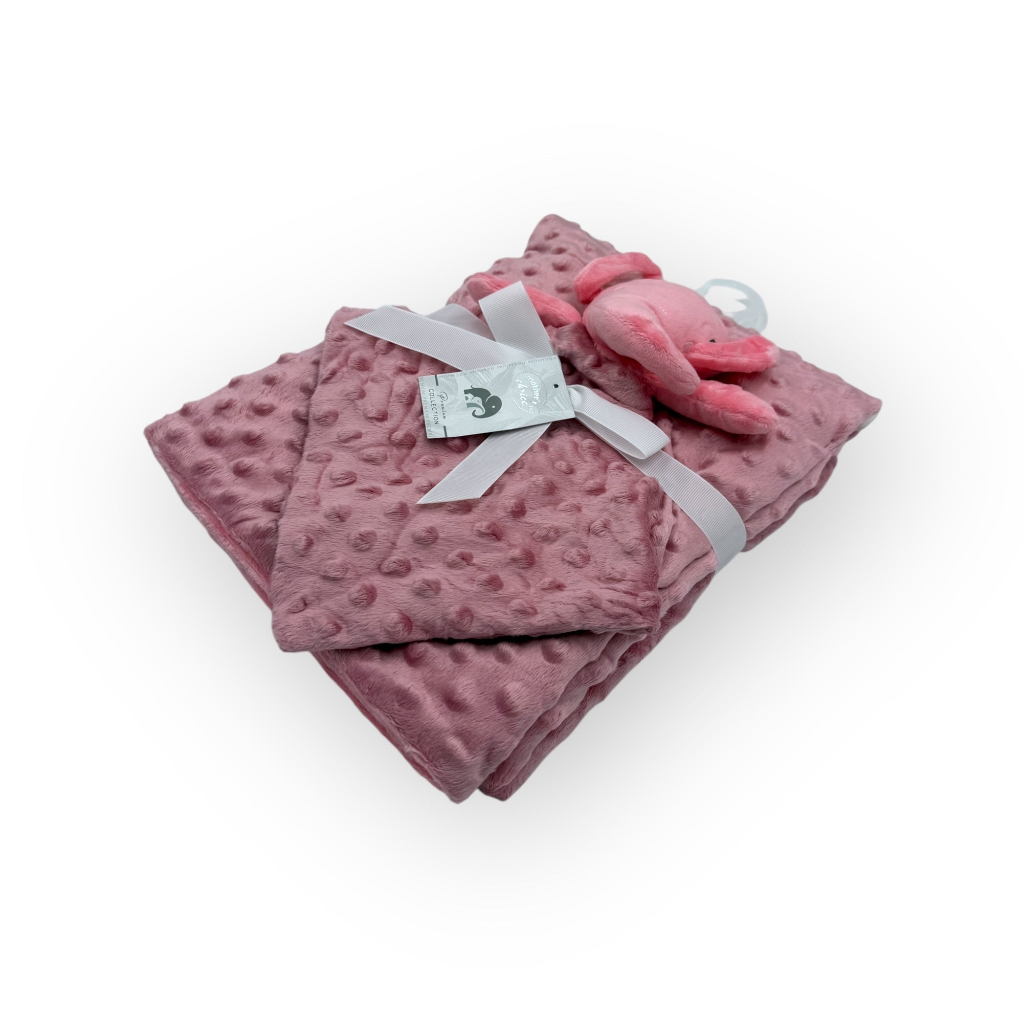 Mothers Choice  Bubble Sherpa Receiver With Security Blanket Pink