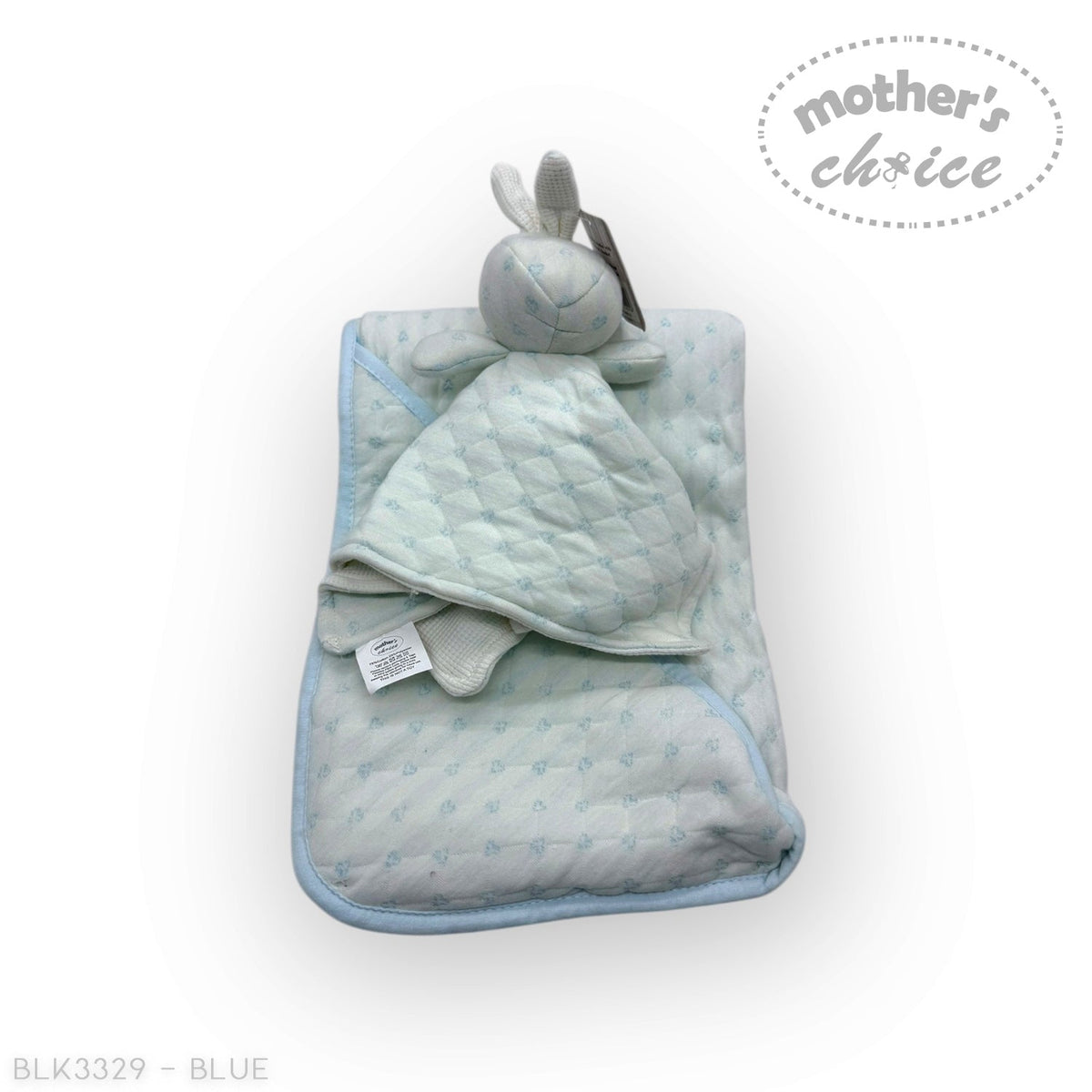 M/C SHERPA BLANKET &amp; RABBIT  DUDU BLUE