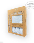 Bamboo 3-piece newborn gift set packaging on a white background