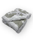 Mothers Choice  Sherpa Fleece Stars Blanket Grey