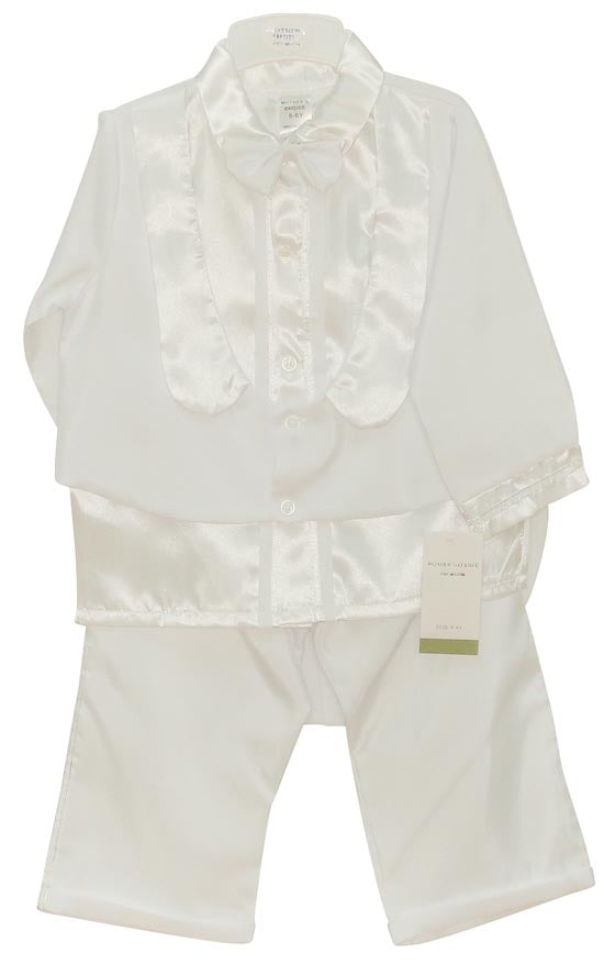 Mothers Choice Longsleeve Cristening Suits With Tailpiece