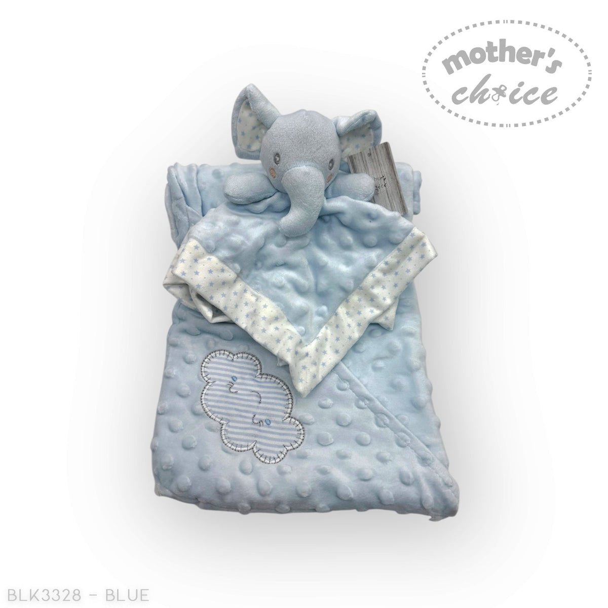 M/C SHERPA BLANKET &amp; ELEPHANT DUDU BLUE