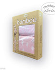 Packaged product with pink bamboo patterned covers and 'Mother's Choice' branding.