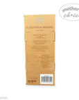 Cardboard packaging for 3-pack face washers with 'Mother's Choice' branding on a white background.