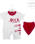 Mothers Choice Milk Bottle Romper With Hat