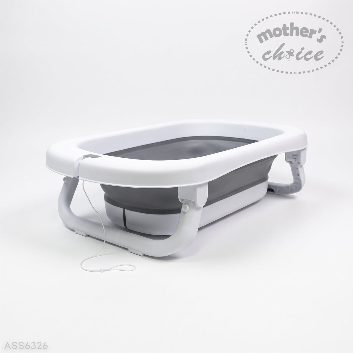 FOLDABLE BABY BATHTUB WITH THERMOMETER AND STAND