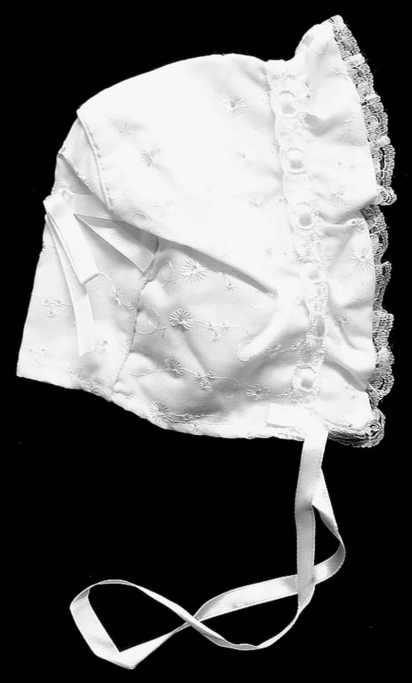 Mothers Choice Infants White Anglaize Hats