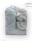 M/C SHERPA BLANKET & RABBIT  DUDU BLUE
