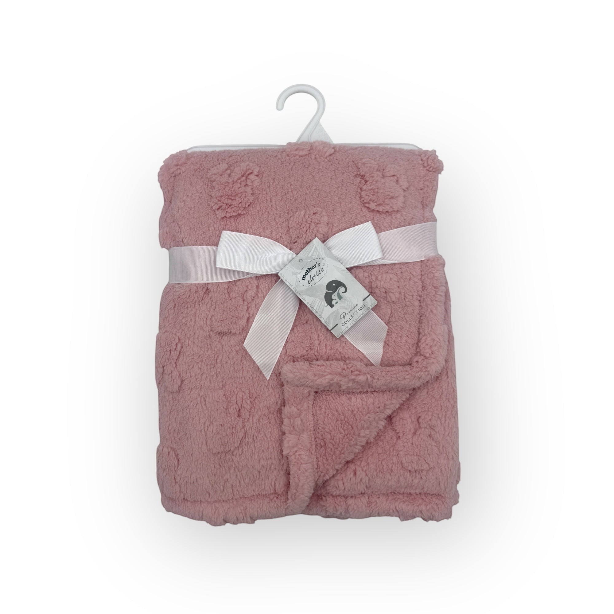 Mothers Choice  Single Layer Jacquard Blanket Pink