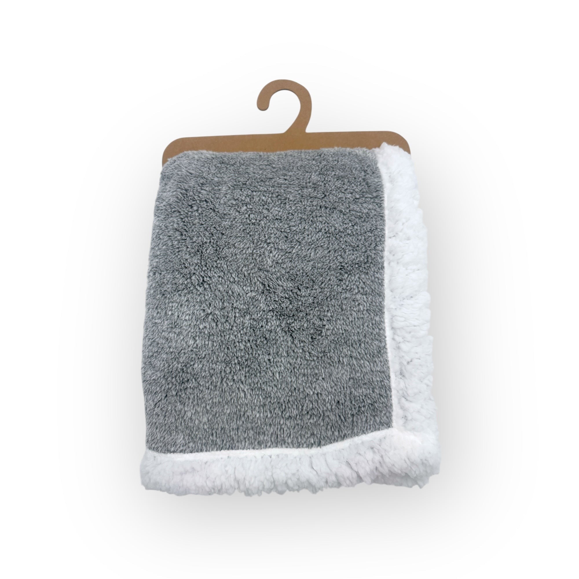 Mothers Choice  Sherpa Fleece Blanket Grey