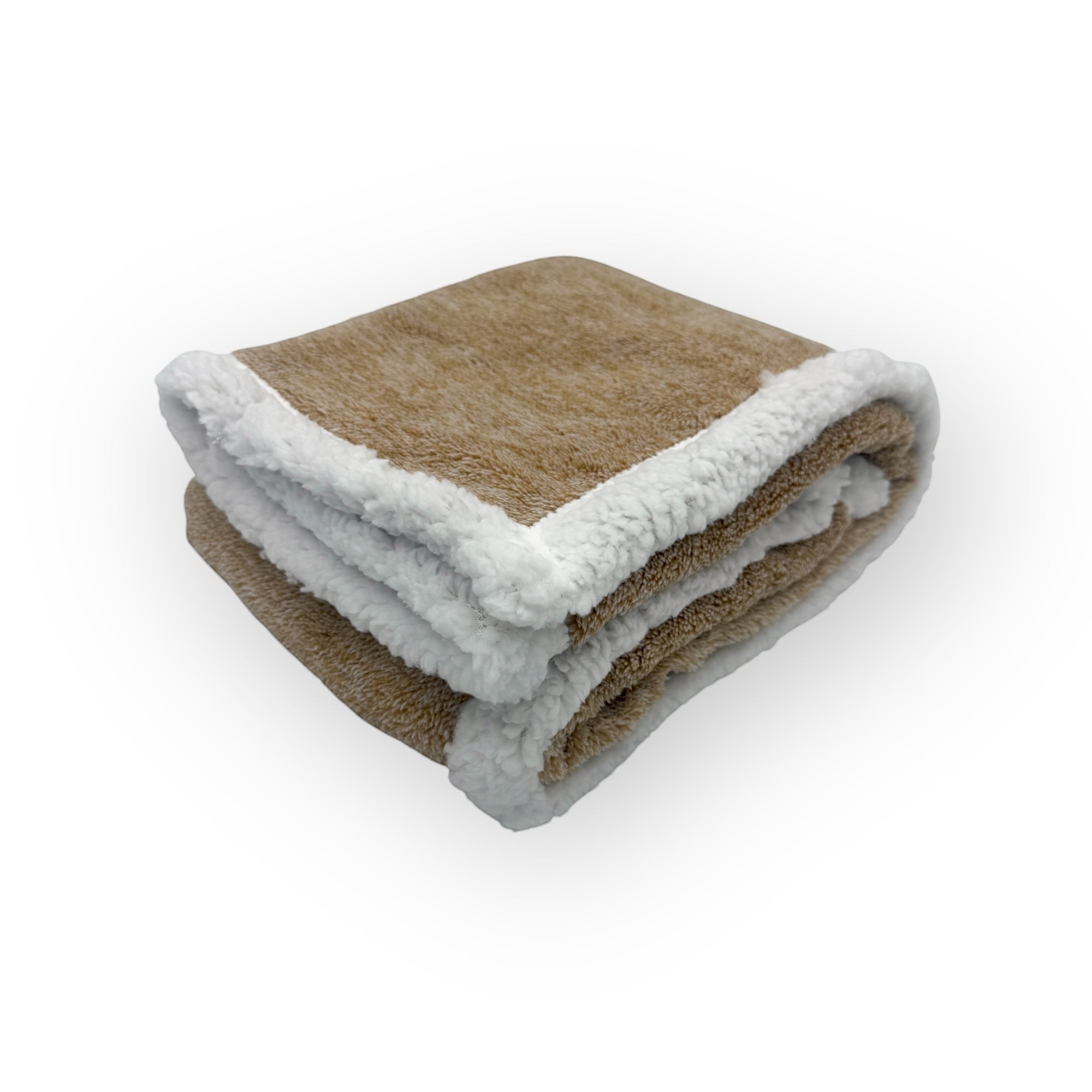 Mothers Choice  Sherpa Fleece Blanket Brown