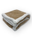 Mothers Choice  Sherpa Fleece Blanket Brown