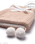 M/C DOUBLE LAYER WOVEN BLANKET BROWN