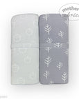 Mothers Choice Bamboo 2 Pack Jersey Wrap Grey