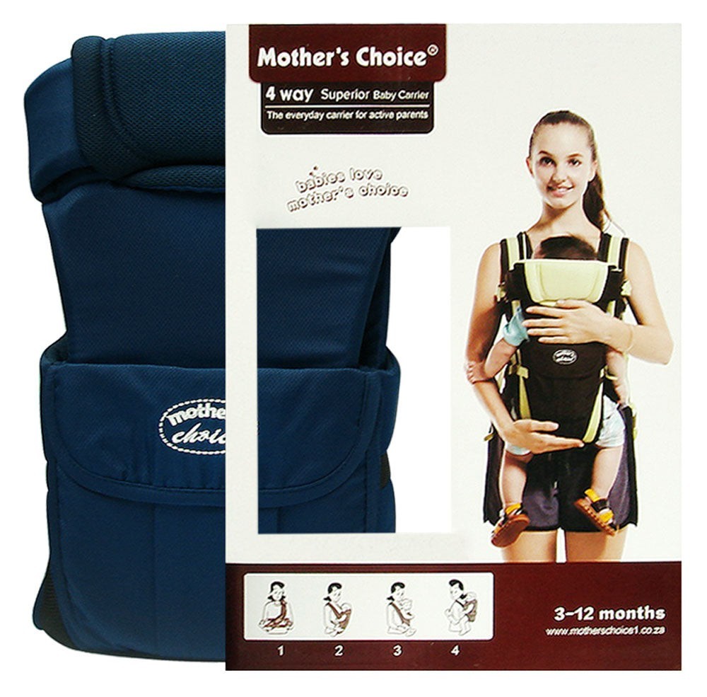 Mothers Choice 4 Way Baby Carrier Navy