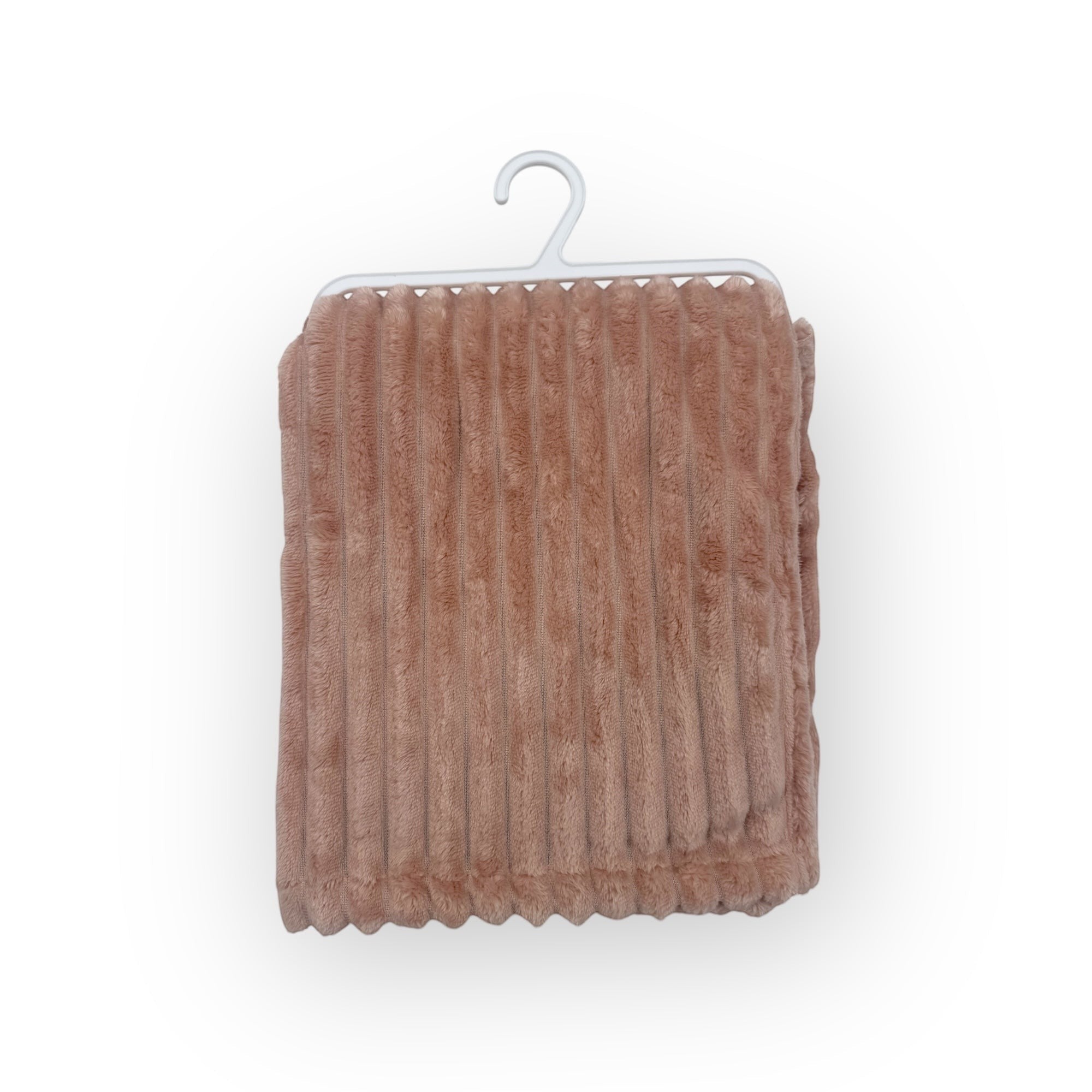 Mothers Choice  Single Layer Sherpa Fleece Stripe Blanket Pink