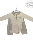 Mothers Choice Inf Boys 3 Piece Natural Linnen Set