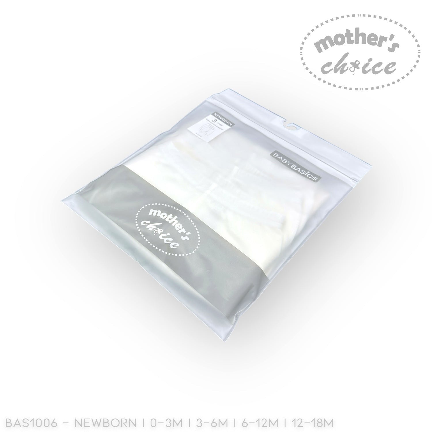 Baby blanket in a clear packaging with 'Mother's Choice' branding on a white background