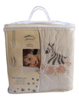 Packaged baby bedding set with 'Mother's Choice' branding on a white background