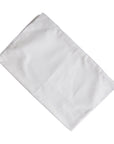 White folded napkin on a white background
