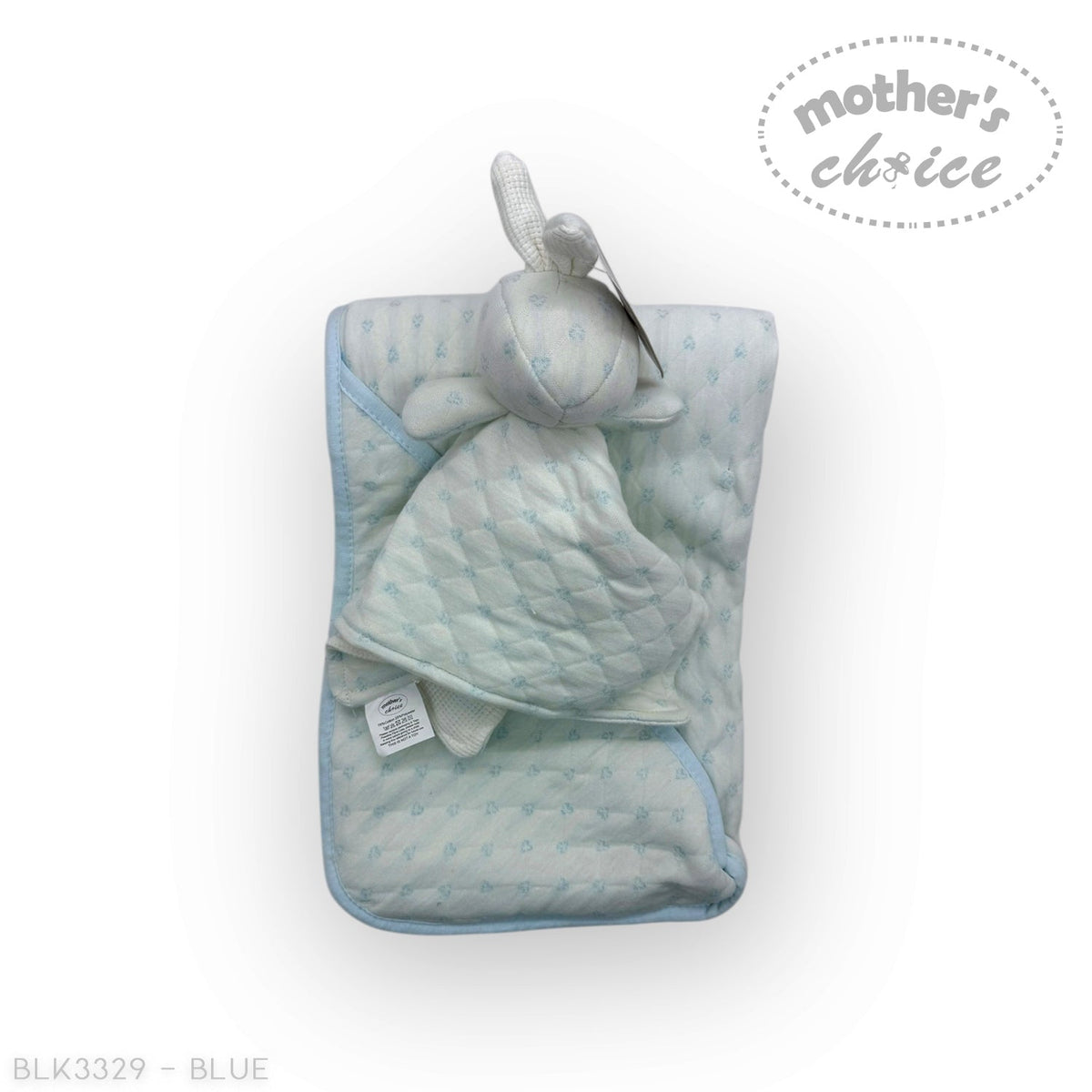 M/C SHERPA BLANKET &amp; RABBIT  DUDU BLUE